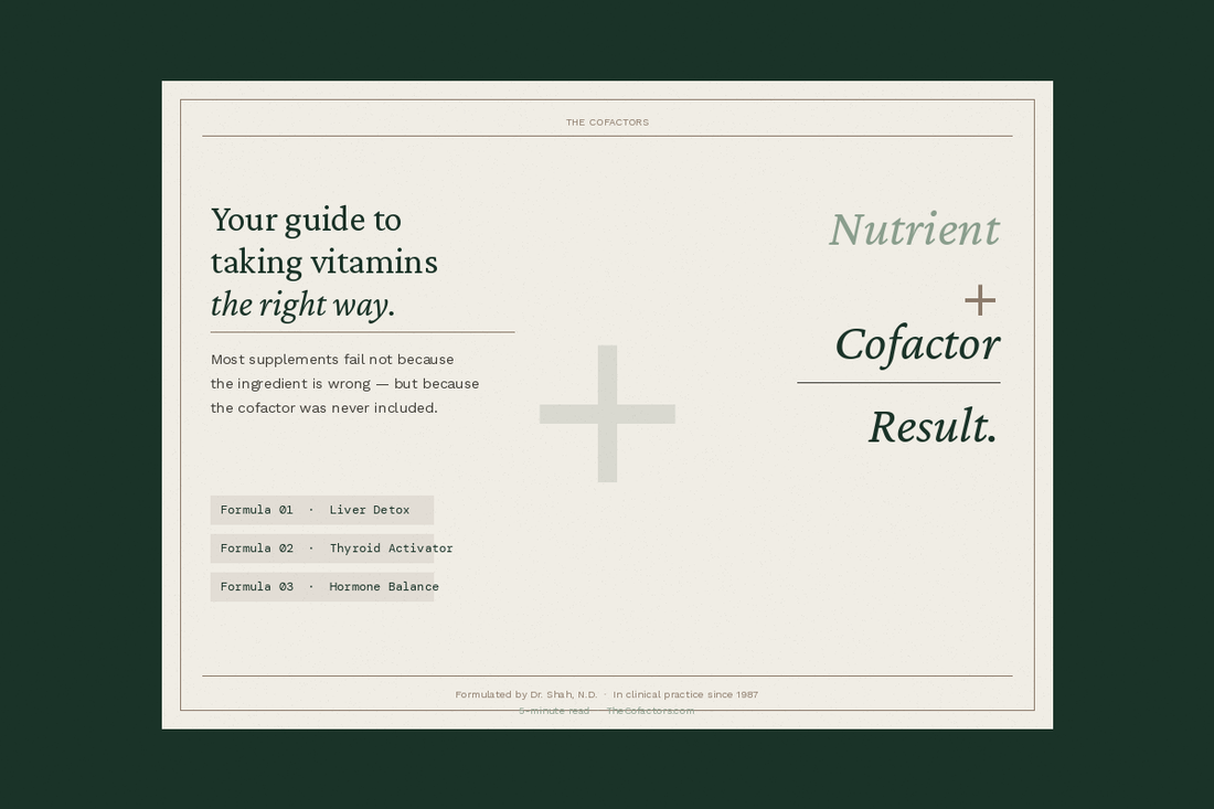 The Cofactor principle — why pairing is everything